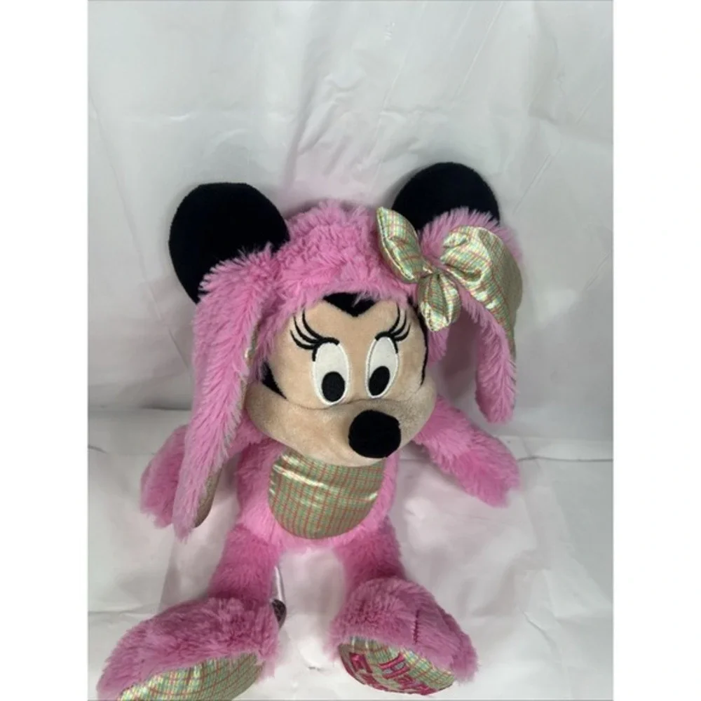 2020 Disney Parks Minnie Mouse Pink Easter Bunny‎ 12.5